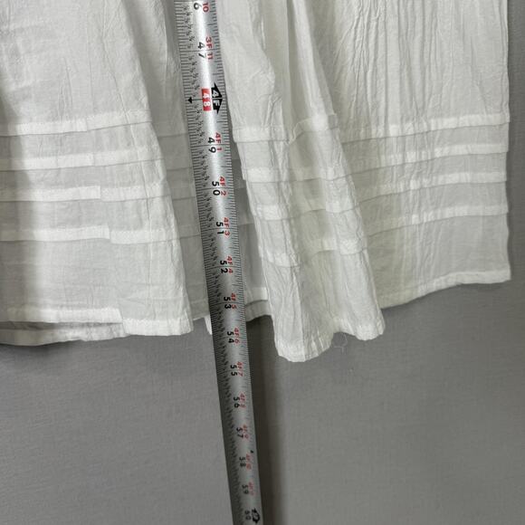 Pampelone Sienna Maxi Dress Womens Small White 100% Cotton Tiered Boho Resort - Picture 11 of 15